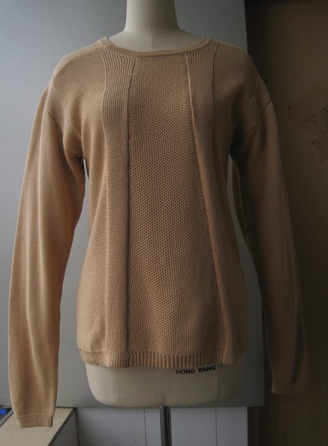ຍີ່ຫໍ້ອາເມລິກາ MNG ຂອງແມ່ຍິງຝ້າຍບໍລິສຸດຫນາແຫນ້ນຄໍຮອບ pullover sweater ແຂນຍາວ 909
