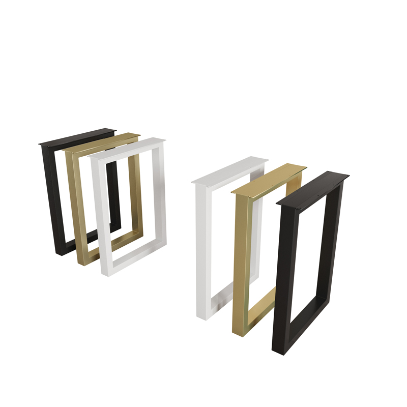 Office Conference Desk leg bracket desk Table Legs Large Plate Table Iron Art Rack Single Side Bar Table Golden Table Foot Custom