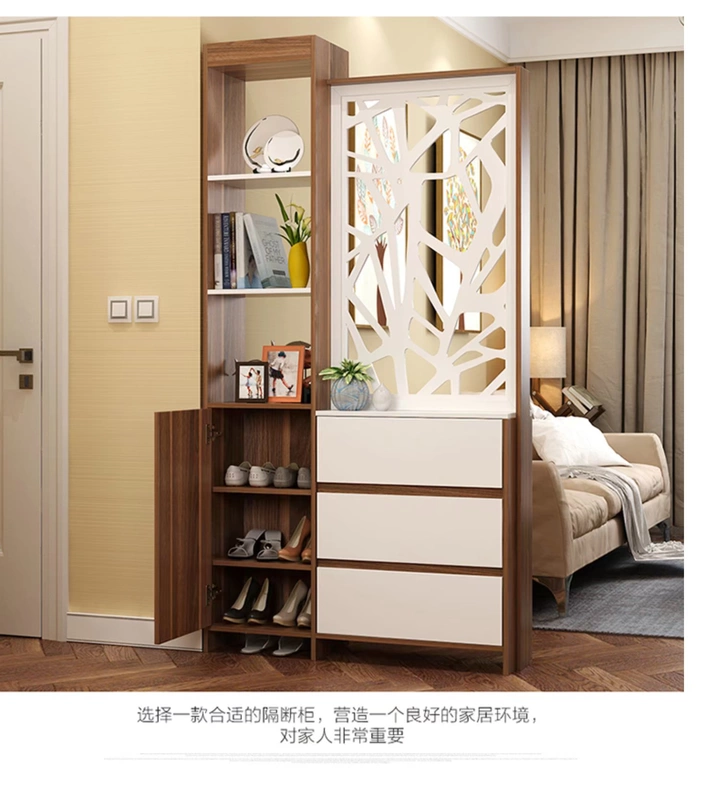 Lối vào tủ phân vùng tủ Tủ giày hội trường hiện đại tủ phòng khách trang trí tủ màn hình tủ rượu tủ với giày băng ghế - Màn hình / Cửa sổ