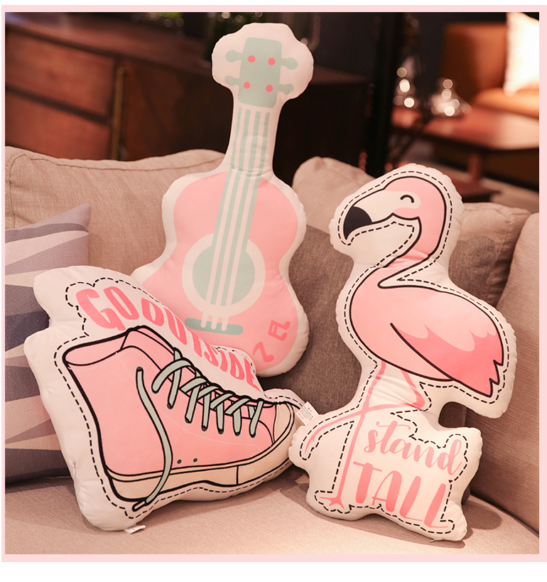 Cô gái hồng tim đệm sáng tạo dễ thương net đỏ nhà sofa phòng ngủ nhỏ gối gối cửa sổ cô gái - Trở lại đệm / Bolsters gối tựa lưng trên giường