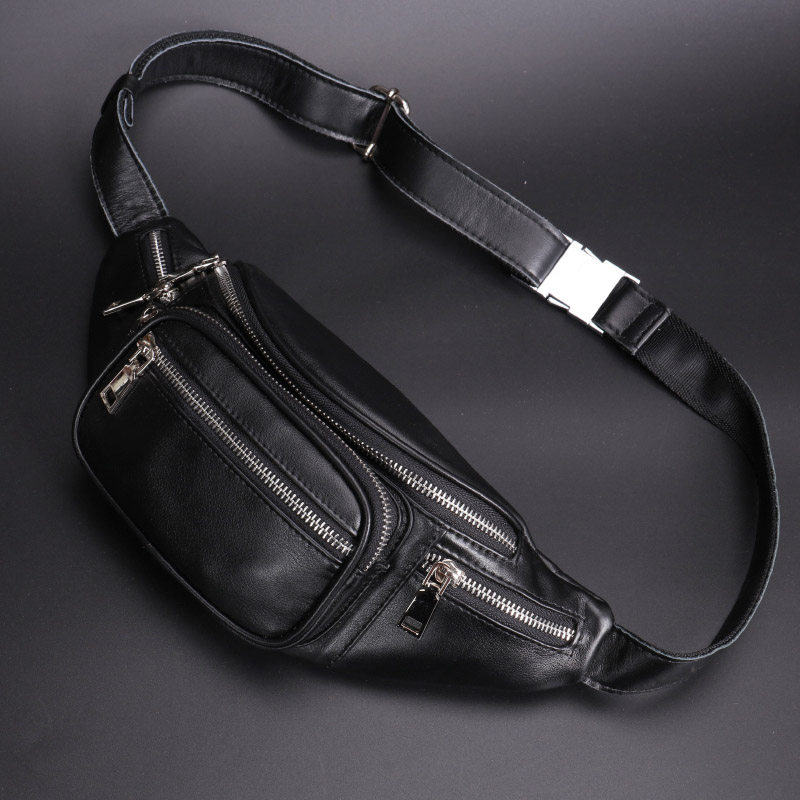 Han edition new chest bag male and female leather bag in super-fire head bull leather bag multifunctional skinned bag