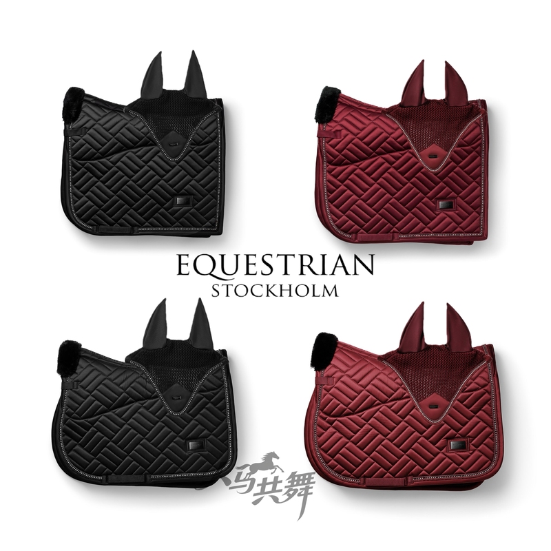 Eestockholm Crystal Series Sweat Pad with Built-In Wool Padding for Dressage, Obstacle Sweat Pad Saddle Pad