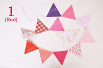 Birthday colorful flag childrens birthday party decorations Baby Full Moon 100 days birthday arrangement flower Korean version