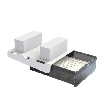 Invisible storage box under the table, computer desk, office desk, work station, table, small drawer, under the table, hang and organize magic tool