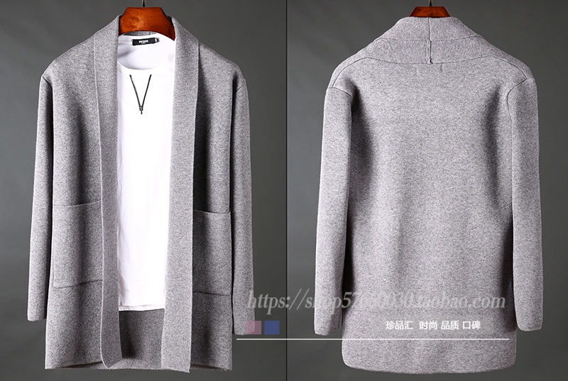2018 thu đông len mới cashmere quyến rũ quý ông kinh doanh thường xuyên đan áo len mỏng áo len áo công sở nam