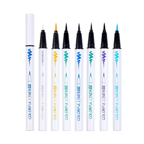 Синий карандаш для глаз, водонепроницаемый кофейный черный лайнер, не растекается