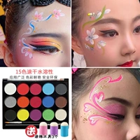 Обычно используемая 15 цветовой палитры (включая 2 кисти) для 3 набора пальцев