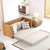 Fujijia Rattan sofa rattan furniture double rattan sofa Multifunctional Sofa Bed rattan folding sofa sofa bed TD