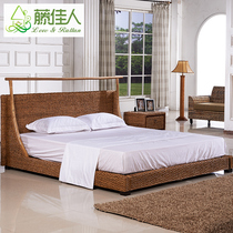 Rattan bed rattan bed double bed 1 8 m Vine furniture rattan bed bed bed rattan bed real Vine bed TD