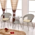 Bàn ghế ban công Wicker ghế cà phê ba mảnh năm mảnh ngoài trời khách sạn giải trí kết hợp đồ nội thất đặc biệt cung cấp ghế mây - Bàn ghế ngoài trời / sân