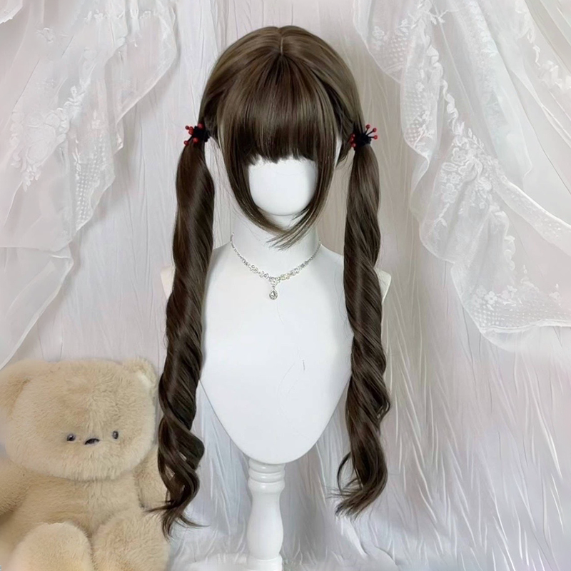[Sweetheart Story] Tie up Your Hair into Two Ponytails and Wear a Lolita-Style Wig Set, a Natural and Realistic Wig Headgear