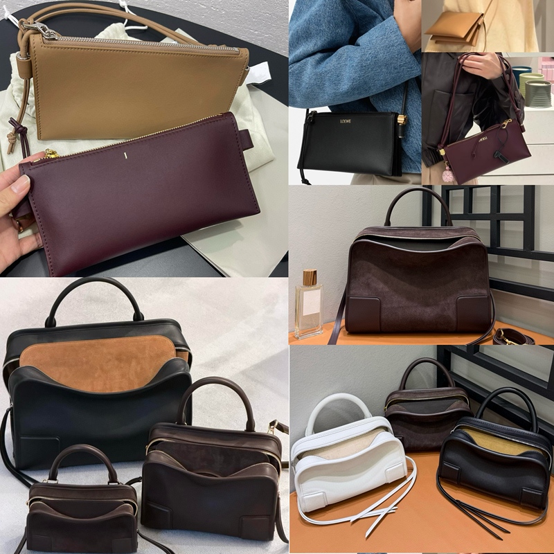 High-Quality Nappa Calfskin Amazona180 Toast Bag Hand-Held Briefcase Shoulder Crossbody Bag Women's Bag