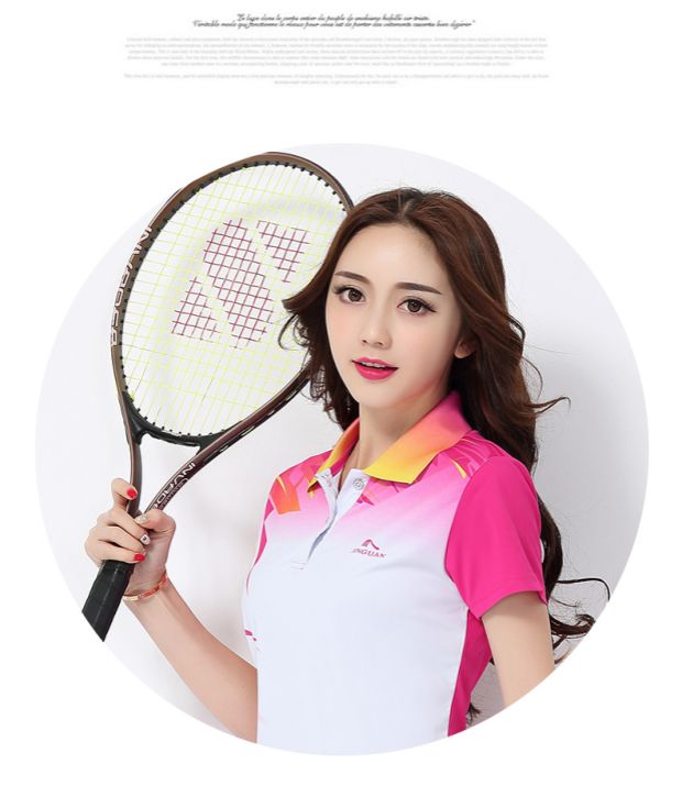 Jinguan quần áo cầu lông mới phù hợp với quần áo quần vợt nữ quần áo thể thao phù hợp với phụ nữ quần áo nhanh khô áo khoác váy ngắn - Trang phục thể thao áo khoác thể thao nữ