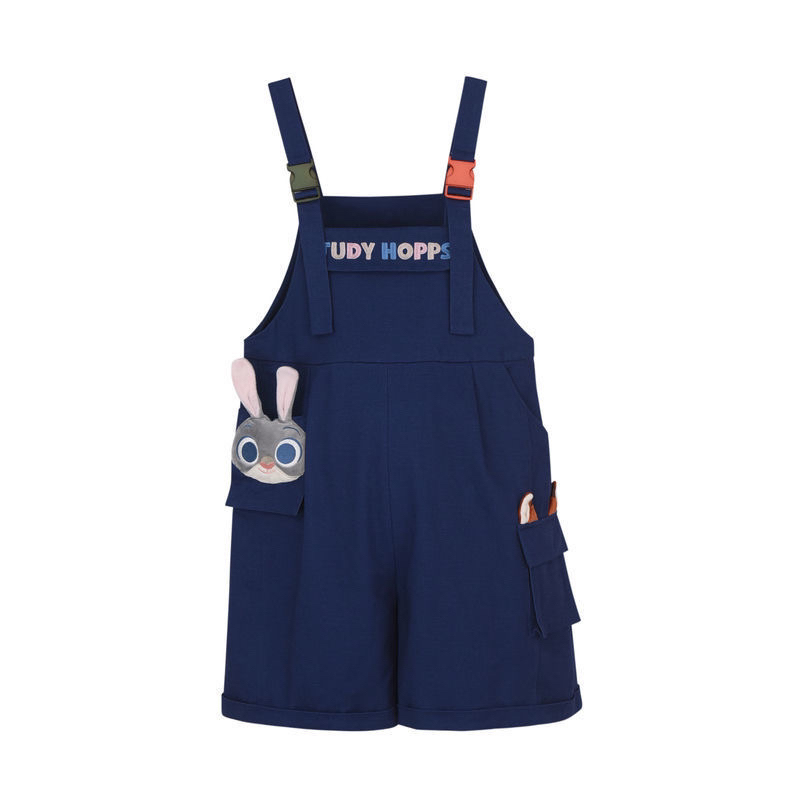Zootopia Mori Girl Sisters Cute Overalls Best Friends Casual Overalls Versatile Judy Nick Trendy
