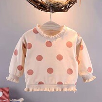 Children's autumn vests long sleeve polka dot foreign style jacket children's autumn clothes 1-2-3-4 year old female treasure autumn clothes Han 1