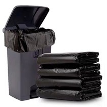 Extra thick garbage bag large flat plastic bag household black property hotel sanitation commercial VAT