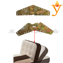 Factory direct sales long flat buckle color zinc small dual-purpose hinge butterfly hinge combination multi-functional sofa bed hinge D05