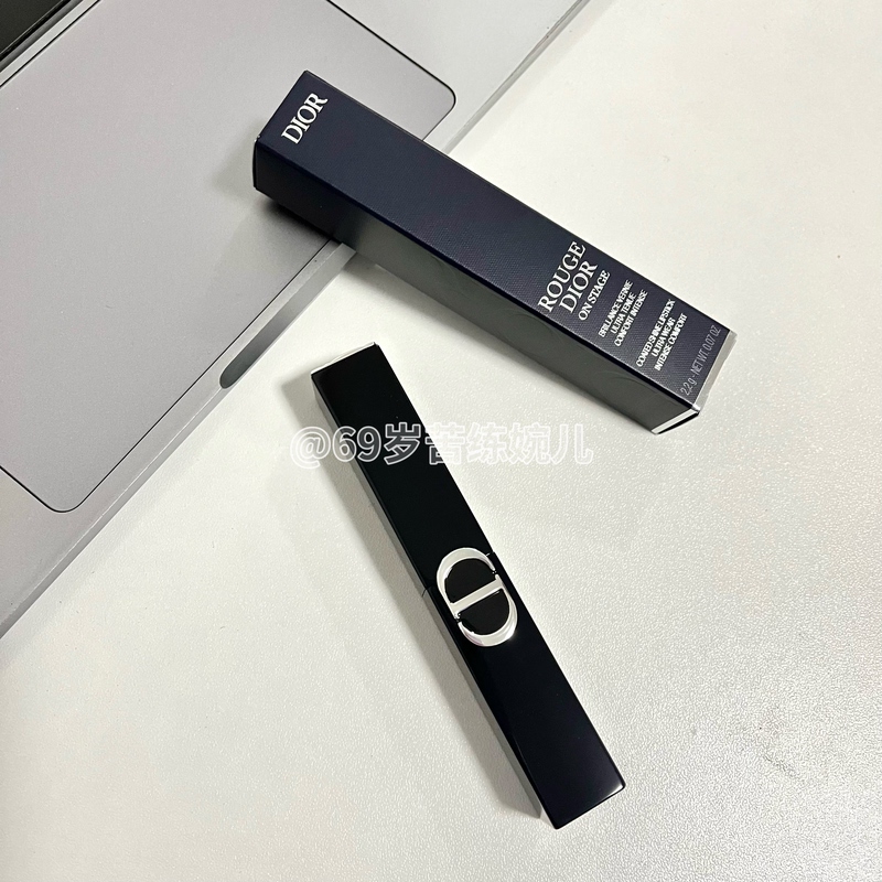Dior 2025 New Product Thin Tube Lipstick Flame Blue Gold Lipstick 168 550
