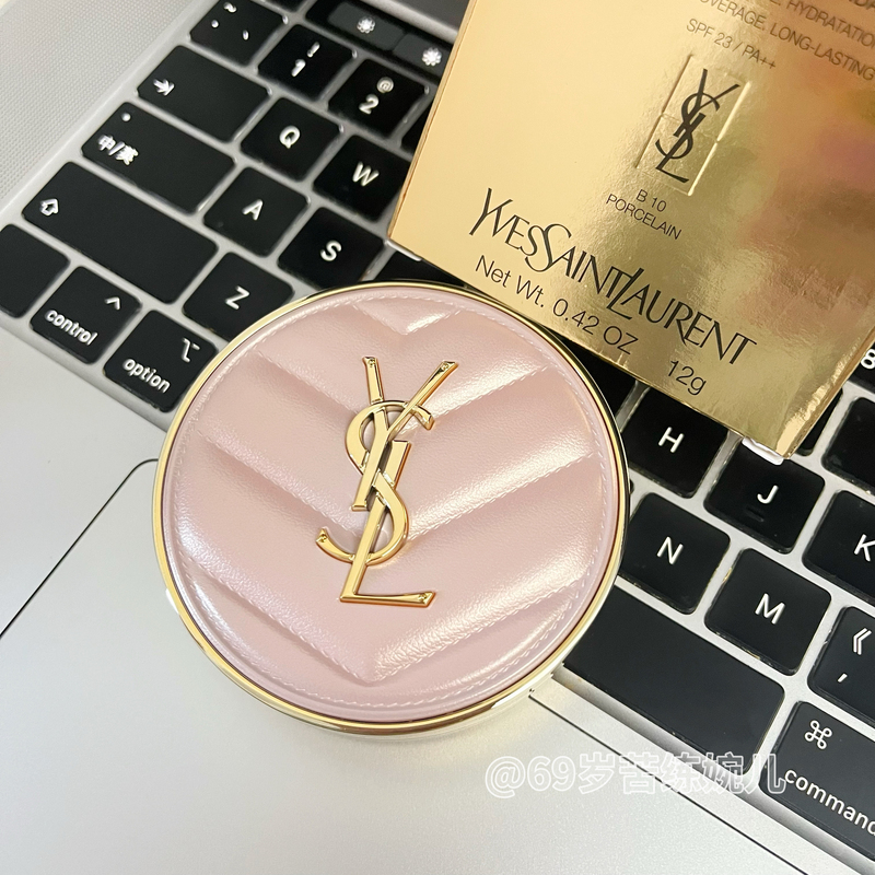 Ysl Saint Laurent Cushion Foundation for a Hydrated and Flawless Complexion, Long-Lasting Concealer, Cushion Foundation Liquid B10 B20 Br20 Refill