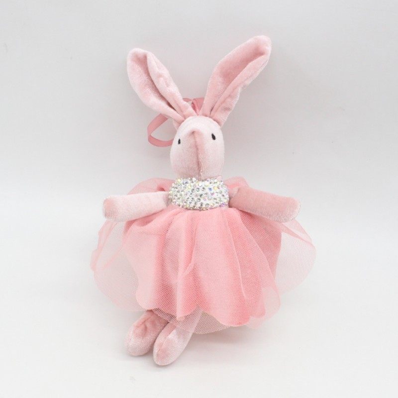 包邮镶钻许愿兔公仔汽车钥匙扣 韩国绒蕾丝纱裙兔包挂件 创意礼品详情6