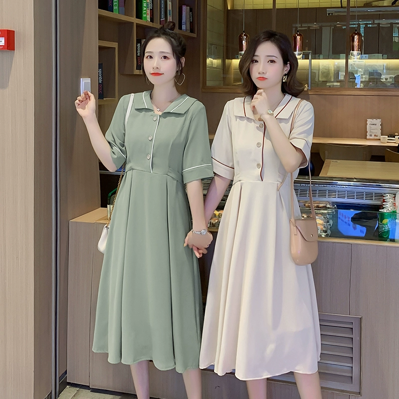 Thời trang cho con bú đi chơi hot mom thời trang hè váy sau sinh cho mẹ thủy triều đi ra ngoài mang bầu cho mẹ bầu - váy đầm