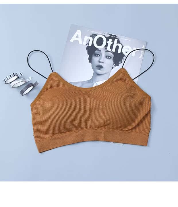 Phần cotton mỏng dây đeo vai quấn ngực kiểu ống top top vest vest thể thao đồ lót nữ học sinh trung học nữ bra áo ngực nữ đẹp