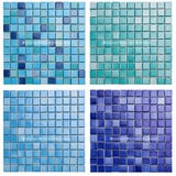 Мозаика, синий дорожный нескользящий зеленый бассейн