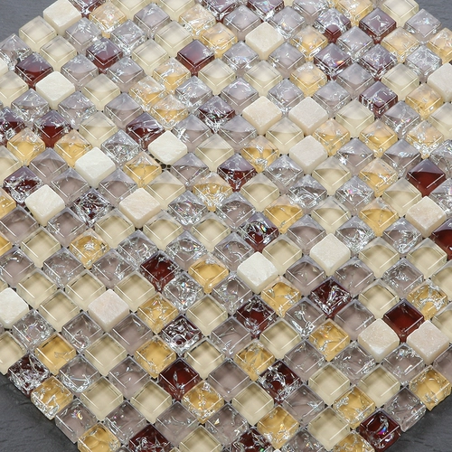 Стеклянная серебряная мозаика, головоломка на стену, золото и серебро, зеркальный эффект