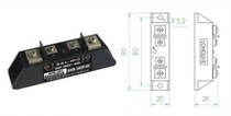 JXDQ Sino-US Joint Venture Hangzhou Langning Solid State Relay SSR-380F40 IN3-32V
