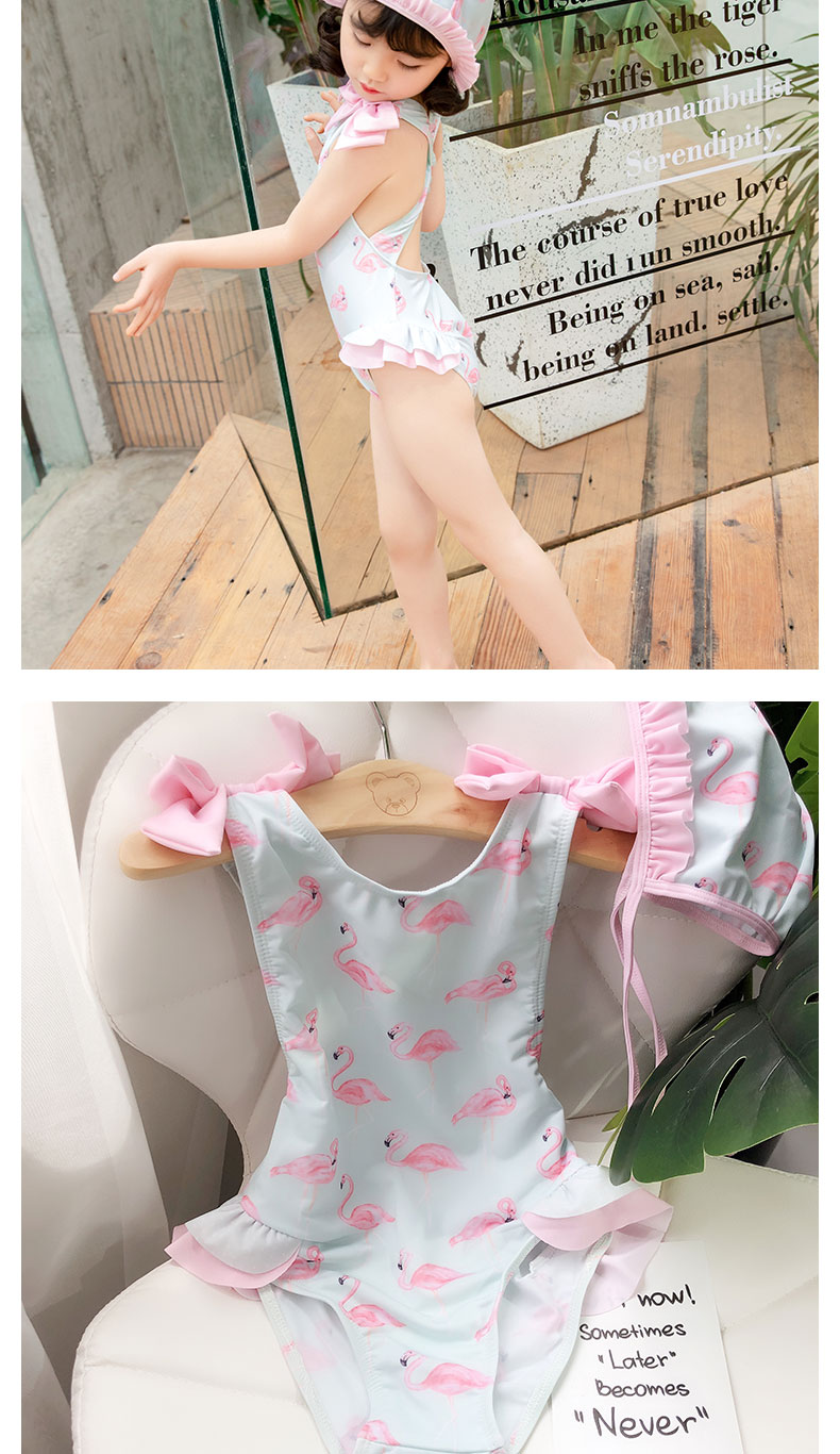 Đồ bơi trẻ em cô gái flamingo nữ bé bé dễ thương váy cô gái kiểu váy một mảnh áo tắm công chúa - Bộ đồ bơi của Kid bộ bơi trẻ em