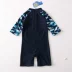 Áo tắm trẻ em Boy Blue Shark Xiêm kem chống nắng Áo tắm nhanh khô Baby Boy nghỉ Lướt sóng Áo tắm Bộ đồ bơi của Kid