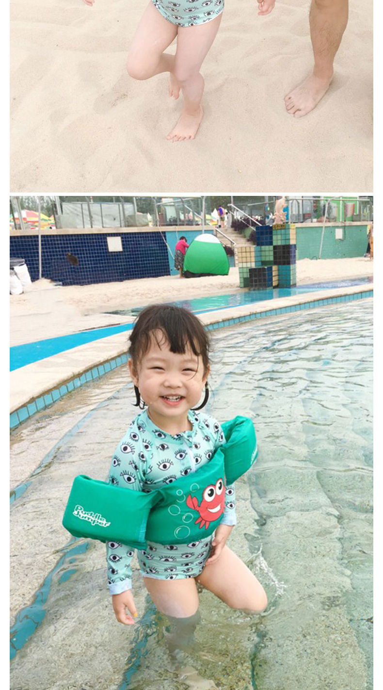 2019 áo tắm trẻ em mới của INS đôi mắt dễ thương bé trai và bé gái áo chống nắng dài tay đội mũ bơi - Bộ đồ bơi của Kid bikini bé gái