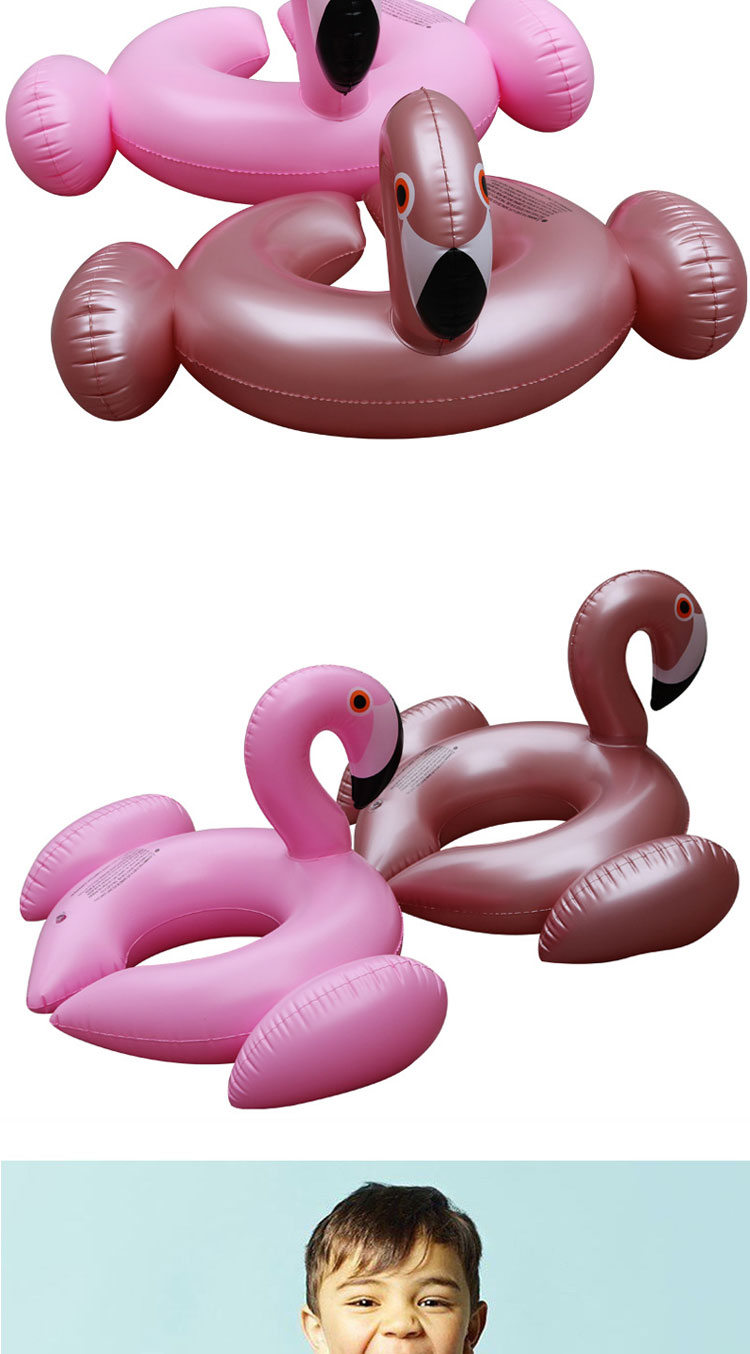 Dễ thương bé trai và bé gái Hàn Quốc bơi vòng bé flamingo kỳ lân bơi vòng nhỏ phim hoạt hình trẻ em giữa nhẫn - Cao su nổi phao bơi khổng lồ