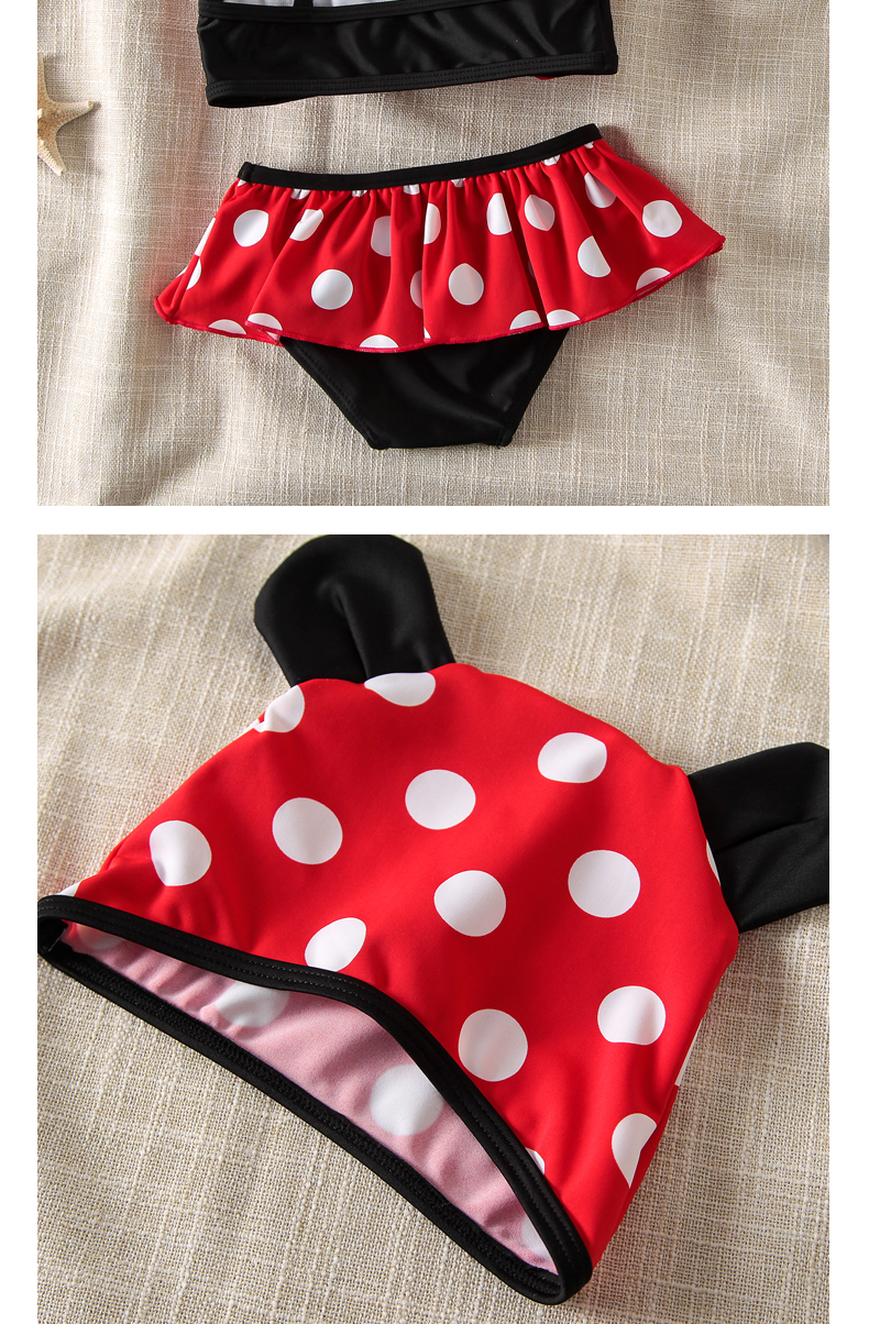 Đồ bơi cho trẻ em Cô gái Chia bé Váy Đồ bơi Dễ thương Vòm vòm Minnie Mũ bé Baby Bikini - Bộ đồ bơi của Kid đồ bơi trẻ em xuất khẩu