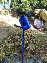 Outdoor floor-to-ceiling vertical smoking area ash column ashtray public places smoke-out tube cigarette butt collection bucket