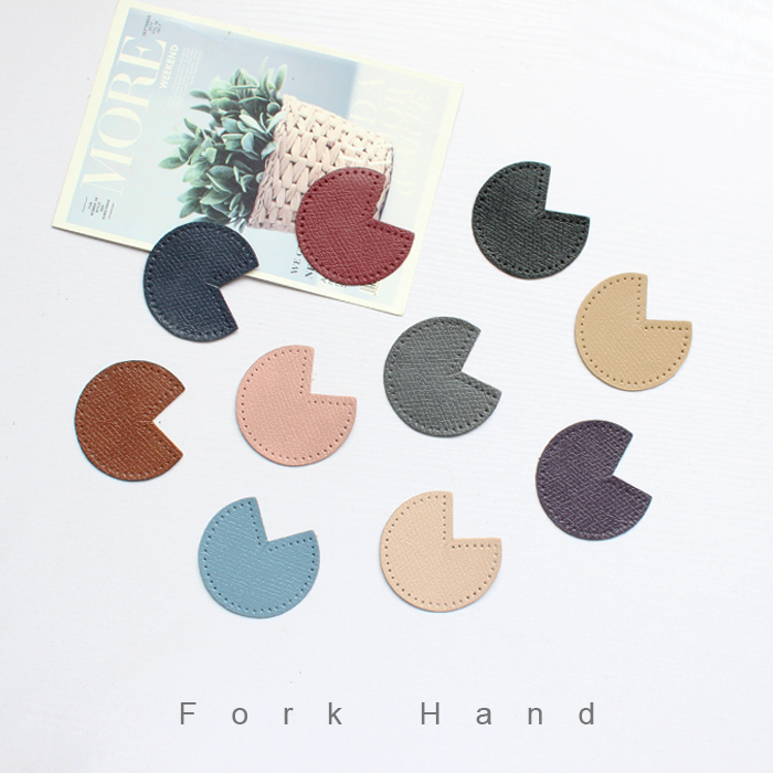 Fork-Shaped Handmade Bag Accessories Longchamp Bag Repair DIY Patchwork Crochet Corner Protector Bag Bottom Corner Top Layer Leather 7cm Accessories