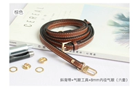 Коричневый откровенный обратный Qi Eye Tool-8 мм глаз (золотой)