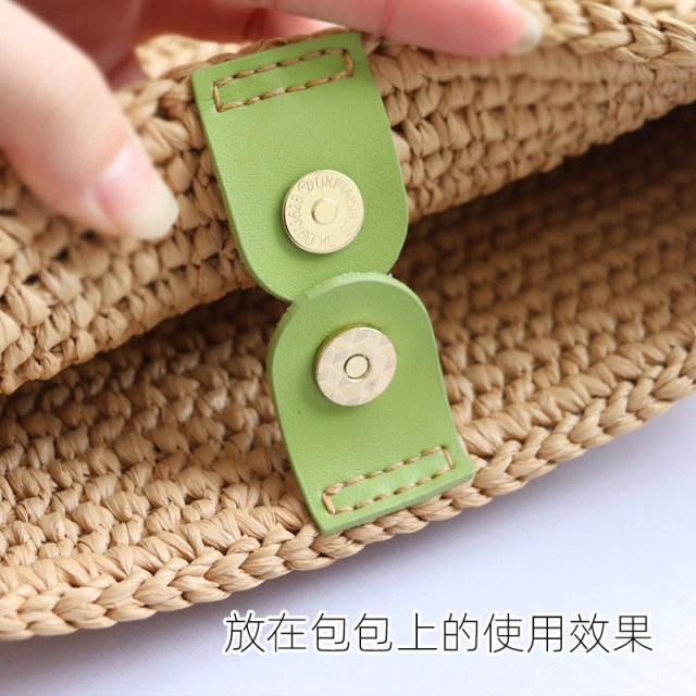 Fork handmade luggage accessories new magnetic buckle anti-theft buckle bag mouth button diy handmade woven bag accessories