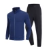 Bộ đồ thể thao Li Ning phù hợp với nam 2019 mới Wade series cotton cardigan đứng cổ áo len thẳng quần - Thể thao sau Thể thao sau