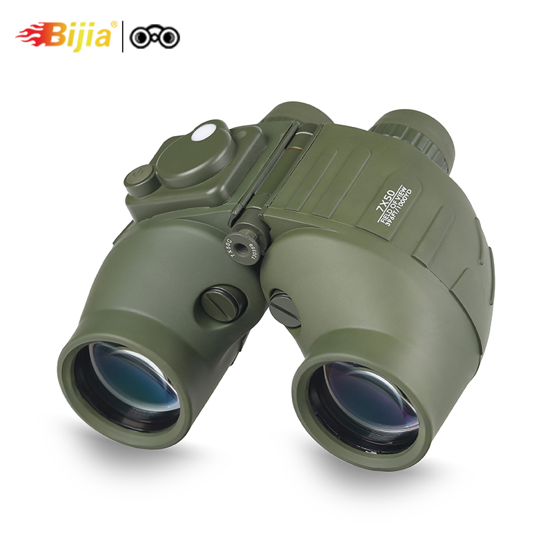 New BIJIA Bingong 7x50 binoculars nitrogen-filled waterproof ranging compass HD high-power shimmer night vision