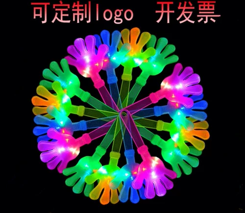 28 см большое светящееся устройство для хлопков, мигающий флаг, спортивные встречи, хлопки в ладоши, аплодисменты, новый материал, индивидуальный логотип