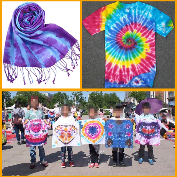 Tie Dye Dye Multicolor Stain Student Kids Handmade DIY Dyeing Powder Dyeing Swatch Color Accessories