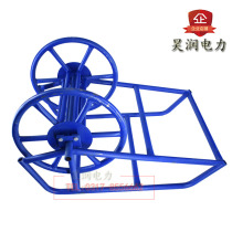 Retractable line frame Electric steel wire rope unwinding car Power traction rope Retraction Wire Frame Moon Caravan type frame