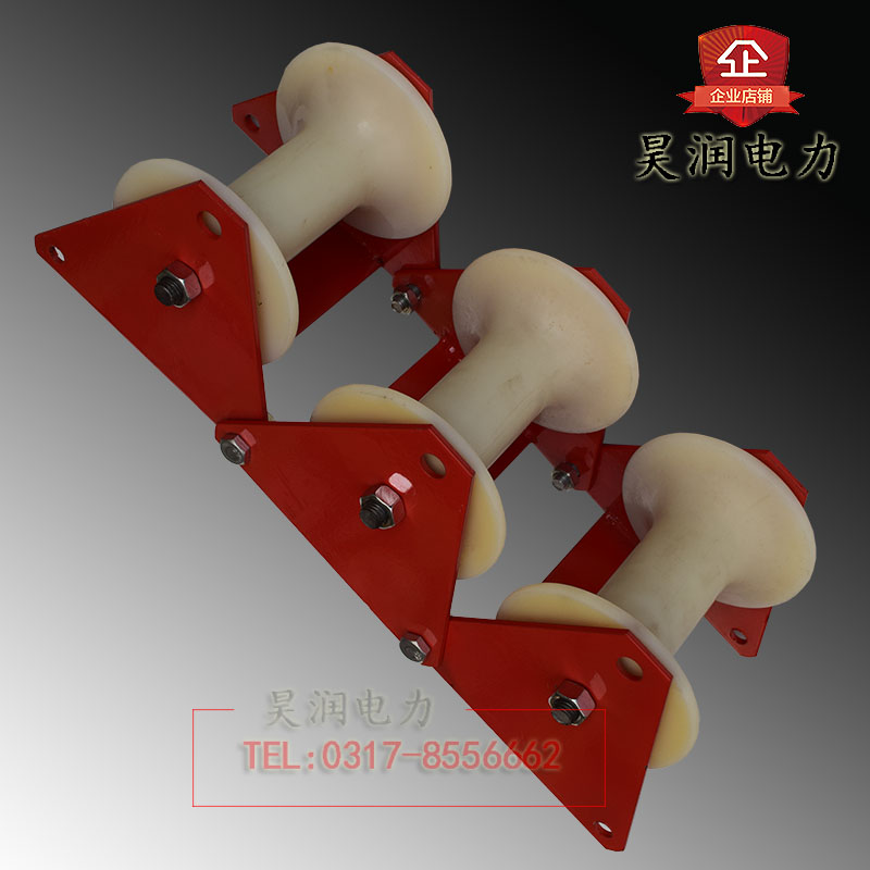 Cable Corner Wellhead Pulley Triptych Through Nylon Pulley Power Communication Cable Wellhead Pulley