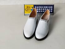 Long and short round head yellow head layer cowhide lace-up wine red black white special foot type leg high shoes