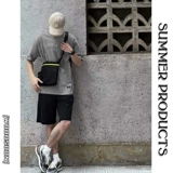 Шелковый летний трендовый хлопковый комплект, футболка с коротким рукавом для отдыха