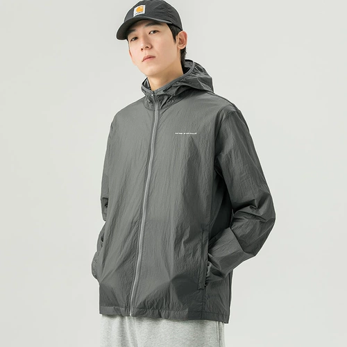 Мужская летняя тонкая одежда для защиты от солнца, дорожная толстовка с капюшоном, защита от ультрафиолета