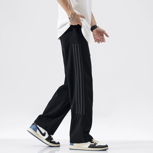 Летние спортивные штаны, свободный прямой крой, осенние