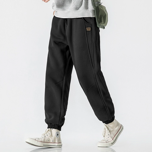 Утепленные удерживающие тепло трикотажные штаны для отдыха, свободный крой