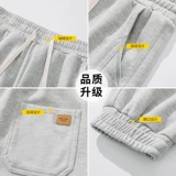 Осенние трендовые трикотажные спортивные утепленные удерживающие тепло штаны, свободный крой